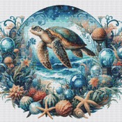 Sea Turtle Cross Stitch Pattern