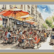 Summer In Paris Cross Stitch Pattern