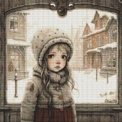 Winter Child Cross Stitch Pattern