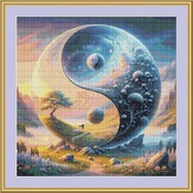 Yin Yang 2 Cross Stitch Pattern