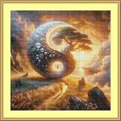 Yin Yang 3 Cross Stitch Pattern