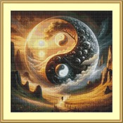 Yin Yang 6 Cross Stitch Pattern