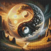 Yin Yang 6 Cross Stitch Pattern