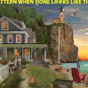 Beach-Side Lighthouse Cross Stitch Pattern***LOOK***Buyers Can Download Your Pattern As Soon As They Complete The Purchase