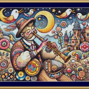 Folk Art Cross Stitch Pattern