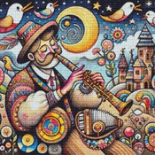 Folk Art Cross Stitch Pattern