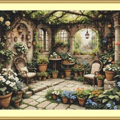 Greenhouse Garden Cross Stitch Pattern