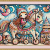 Hobby Horse Cross Stitch Pattern