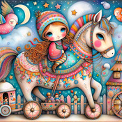 Hobby Horse Cross Stitch Pattern