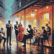 Jazz Band Cross Stitch Pattern