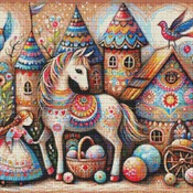 Little Girls Cross Stitch Pattern