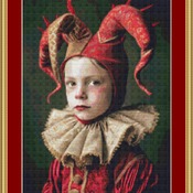 Little Jester Cross Stitch Pattern