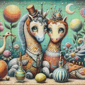 Mythical Creatures Cross Stitch Pattern