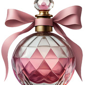 Pink Perfume Bottle Cross Stitch Pattern