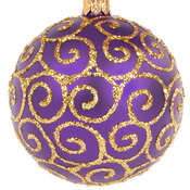 Purple Bauble Cross Stitch Pattern