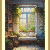 Reading Nook Cross Stitch Pattern