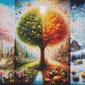 Seasons Cross Stitch Pattern