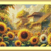 Sunflowers Cross Stitch Pattern