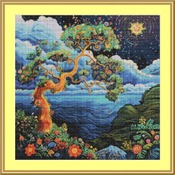 Surreal Tree Cross Stitch Pattern