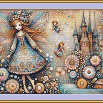 Whimsical Fairies Cross Stitch Pattern