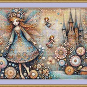 Whimsical Fairies Cross Stitch Pattern