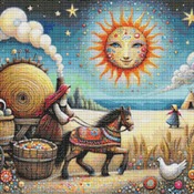 Whimsical Farming Cross Stitch Pattern