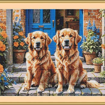 At The Door Cross Stitch Pattern