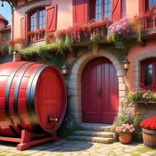 Barrel House Cross Stitch Pattern