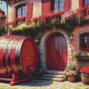 Barrel House Cross Stitch Pattern