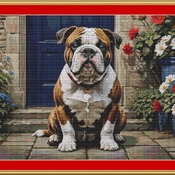 Bulldog Cross Stitch Pattern