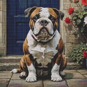 Bulldog Cross Stitch Pattern