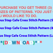 Bus Stop Cafe Cross Stitch Pattern***L@@K***Buyers Can Download Your Pattern As Soon As They Complete The Purchase