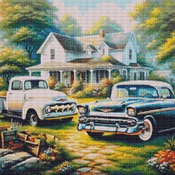 Classic Car And Vintage Truck Cross Stitch Pattern