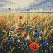 Cornflowers And Poppies Cross Stitch Pattern