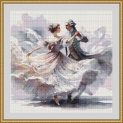 Dancing Couple Cross Stitch Pattern