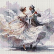 Dancing Couple Cross Stitch Pattern