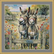 Donkeys Cross Stitch Pattern