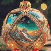 Elegant Bauble Cross Stitch Pattern