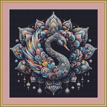 Elegant Swan Cross Stitch Pattern