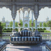 Elegant Terrace Cross Stitch Pattern