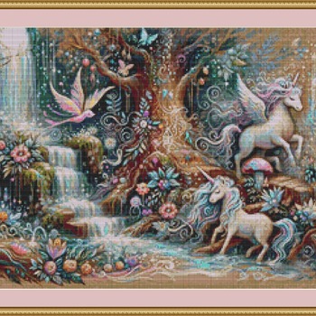 Enchanted Unicorns Cross Stitch Paattern