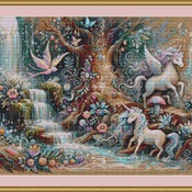 Enchanted Unicorns Cross Stitch Paattern