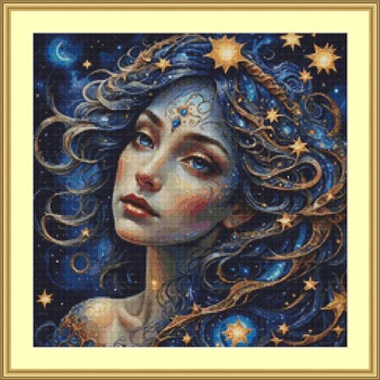 Ethereal Goddess Cross Stitch Pattern