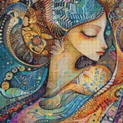 Ethereal Woman Cross Stitch Pattern