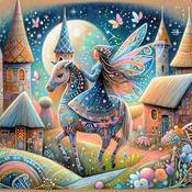 Fairy On A Horse Cross Stitch Pattern