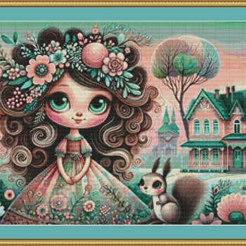 Fairytale Girl Cross Stitch Pattern