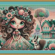 Fairytale Girl Cross Stitch Pattern