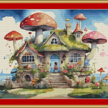 Fairytale House Cross Stitch Pattern