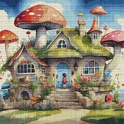 Fairytale House Cross Stitch Pattern