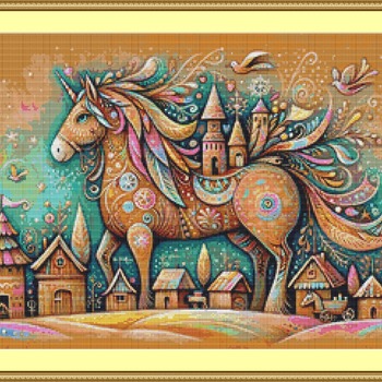 Fantastical Unicorn Cross Stitch Pattern